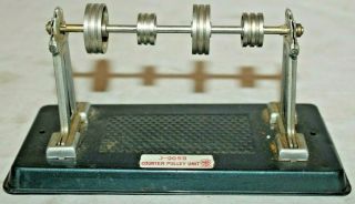 1955 Vtg Marx J - 9059 Steam Engine Powered Counter Pulley Unit Analog Machine Toy