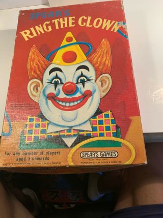 Vintage Circus Ring The Clown Game By Spear 