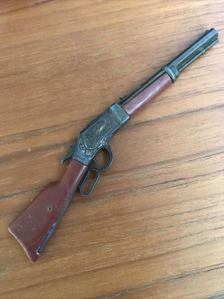Vintage 50’s 60’s Marx Miniature Western Winchester Rifle Cap Gun