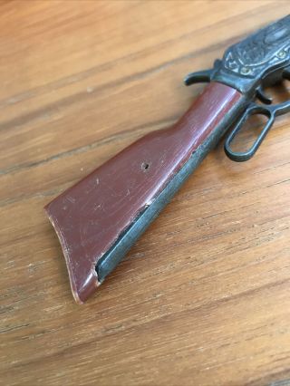 Vintage 50’s 60’s Marx Miniature Western Winchester Rifle Cap Gun 2