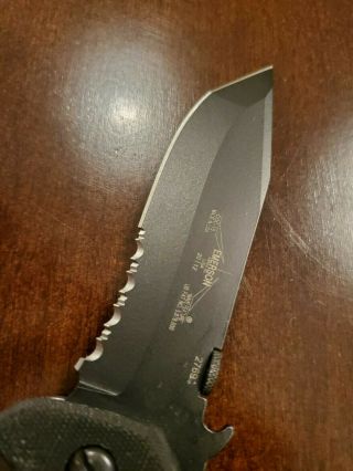 Emerson Knives Mini CQC - 15 BT Folding Knife Black 154CM Serrated Edge Blade 3