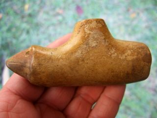 Fine Museum Quality Ohio Hopewell Owl Effigy Pipe with Insight Arrowheads 6