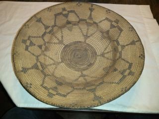 Large 1920 ' s - 1930 ' s Pima Indian Pictorial woven Basket 4