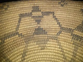 Large 1920 ' s - 1930 ' s Pima Indian Pictorial woven Basket 6