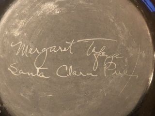 Margaret Tafoya,  Santa Clara,  Signed,  Fired Black,  Carved,  4 