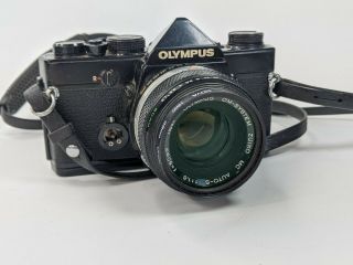 Olympus Om 1n Md,  Vintage 35mm Slr Camera,  Lens 1:1,  8/50mm F Zuiko Auto - S