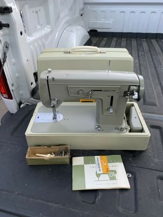 Sears Kenmore Vintage Sewing Machine Model 1214 With Instructions & Case