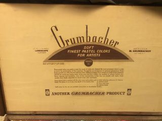Vintage Grumbacher Soft Pastel (Wood) Box Set Series 11 Very Little Use 3