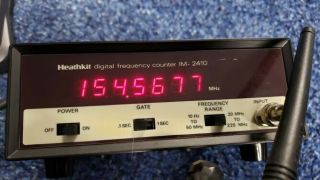 Vintage Heathkit Digital Frequency Counter Im - 2410 Ham Test 10hz - 225mhz