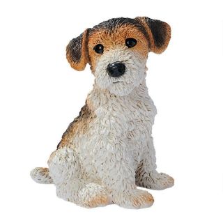 Fox Terrier Puppy Dog Statue Home Garden Sculpture