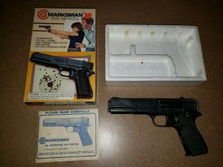 Vtg Marksman Repeater 1020 Air Pistol.  177 Cal 4.  5mm 22 Bb Die - Cast