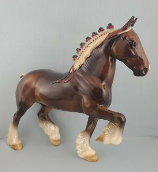 Peter Stone Glossy Nikolai Factory Custom Trotting Draft Model Horse