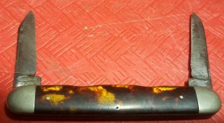 Nagle Reblade Knife Co Faux Tortoise Knife For Parts/repair
