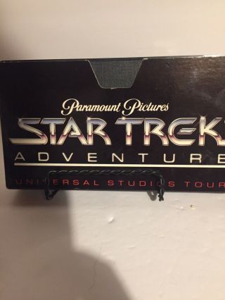Star Trek Adventure Universal Studio Tour Vhs Videocassette Video Tape Vintage