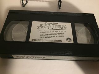 Star Trek Adventure Universal Studio Tour VHS Videocassette Video Tape Vintage 3