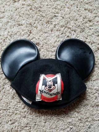 Vintage Walt Disney World Mickey Mouse Mouseketeer Kids Youth Hat Ears