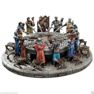 King Arthur & The Knights Of The Round Table Sculpture Medieval Home Decor