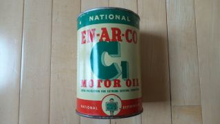 Vintage National EN - AR - CO C1 Motor Oil 1 Quart Can 3