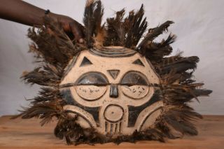 African Tribal Art,  Luba Shankadi Mask From Democratic Republic Of Congo