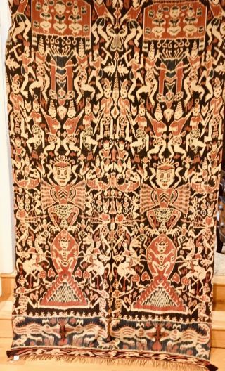 Vintage Indonesian Ikat Panel 115.  1/2” x 57” From East Sumba.  Early/mid 20th C. 3