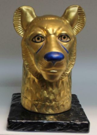 1976 Boehm Cheetah Head Egyptian King Tut The Treasures Of Tutankhamun 179