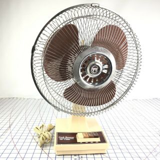 Vintage Cool - Breeze 12” Oscillating Fan 3 - Speed Push Button Table Top A - 127
