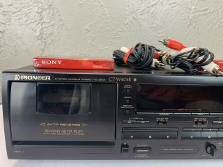 VINTAGE PIONEER CT - W404R STEREO DOUBLE CASSETTE DECK RECORDER - Belts 2
