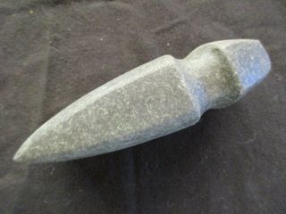 HAND CARVED NATIVE AMERICAN INDIAN STONE AXE,  HARD STONE CELT,  PORT - 1020 P - 251 2