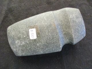 HAND CARVED NATIVE AMERICAN INDIAN STONE AXE,  HARD STONE CELT,  PORT - 1020 P - 251 3