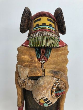 Hopi Yellow Corn Maiden Carved Pueblo Kachina Doll By Paul Myron Kykotsmovi