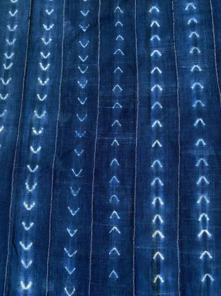 Fine Weaving Mali Indigo Mud Cloth Textile 51 
