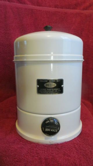 Vtg Home Health 1 Gal Milk & Cream Pasteurizer Waters Conley & Co.  Model Pa - 56 A