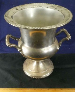 Vintage Champagne Wine Ice Bucket Trophy Silver Plated Possibly Oneida