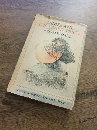 Vintage 1961 Roald Dahl James And The Giant Peach First Edition Hc Dj