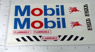 Ertl Mobil Oil Tanker Semi Sticker Set Et - 043