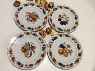 Set Of 4 Vintage Royal Worcester Evesham Gold Dinner Collector Plates Vhtf