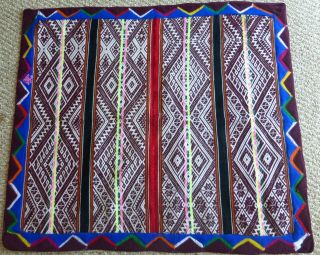 Andean Mountain Textile - Peruvian Aguayo Table Cloth