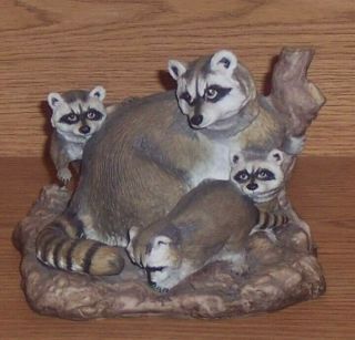 Title: Boehm Porcelain Raccoons