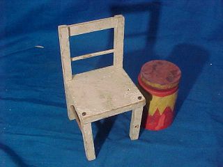 1920s Schoenhut Humpty Dumpty Circus Clown Chair,  Barrel