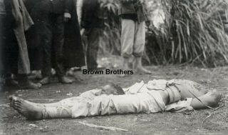 1900 Historic China Execution Of Boxer Rebels Beheading Glass Photo Negative 1