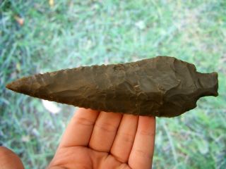 Large Fine 5 3/4 inch Kentucky Elk River Benton Point Arrowheads Artifacts 3
