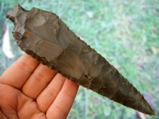 Large Fine 5 3/4 inch Kentucky Elk River Benton Point Arrowheads Artifacts 5