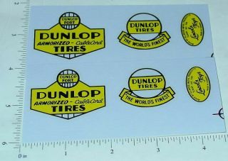 Lincoln Dunlop Tires Wrecker Truck Sticker Set Ln - 005