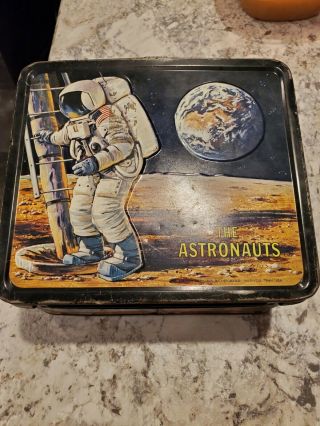 Vintage 1969 The Astronauts Metal Lunchbox – With Thermos