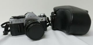 Vintage Canon Ae - 1 Program 35 Mm Camera 50 Mm Fd Lens