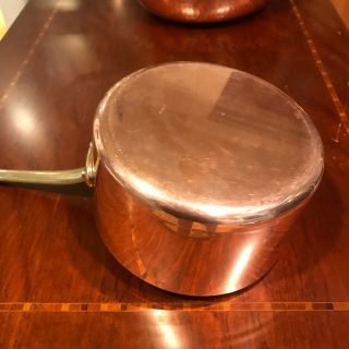 Vintage Copper Sauce Pan Made in Italy 6.  5 