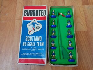 Vintage Subbuteo Hw Heavyweight Ref 318 Scotland Complete C500 Team Jubilee Box