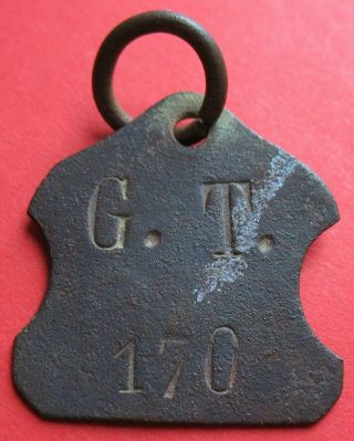 Czech In Austro - Hung.  - Old 1878 Gross Tajax - Dog License Tag - More On Ebay.  Pl