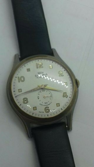 Gents Vintage Sulina Wristwatch 15 Jewels Antimagnetic Swiss Made W/o