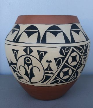 Old Jemez Pueblo Pottery Olla By Lupe Romero (1897 - 1994)